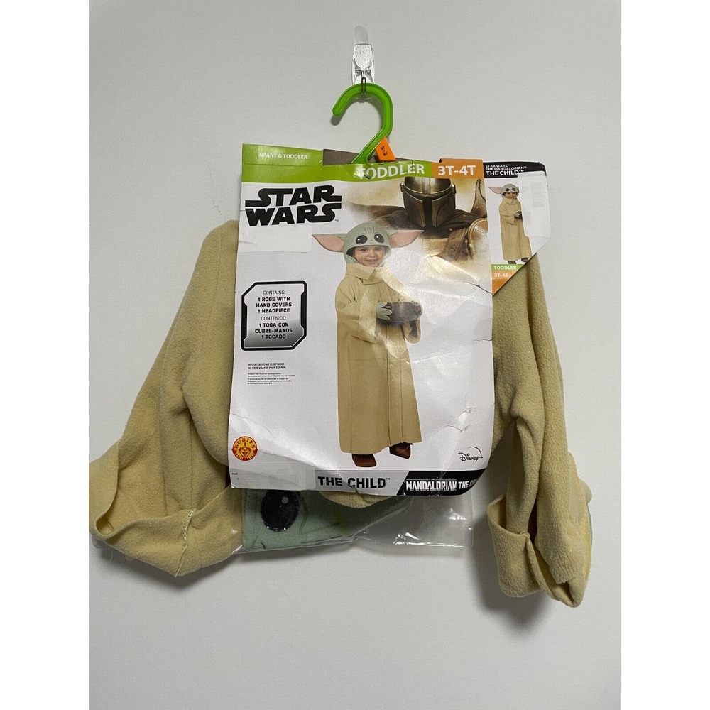 NEW Star Wars Mandalorian The Child Baby Yoda Halloween Costume size 3T-4T
